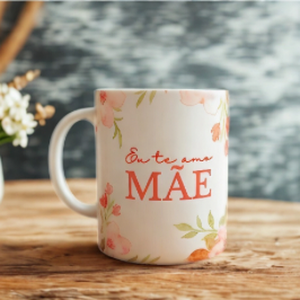 Caneca Dia das Mães. Porcelana 96x150mm  Sublimação  